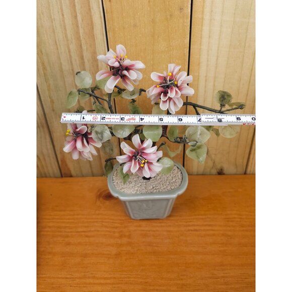 Vintge Chinese Art Glass Bonsai Tree - Picture 4 of 9